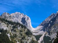 Österreich - Gruttenhütte Tour - Ellmauer Tor und Karlspitzen links
